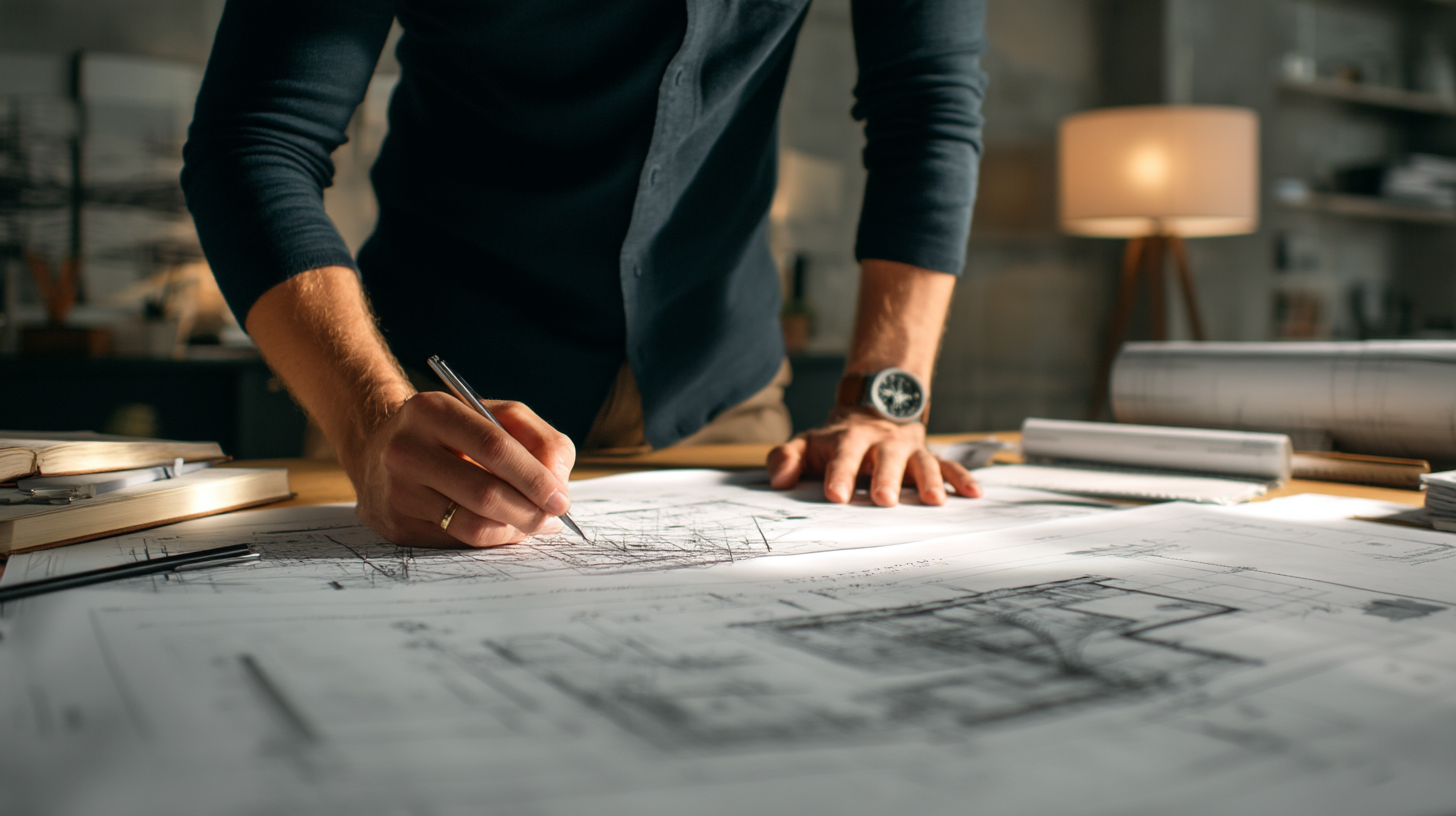 Kova Team engineer analyzing residential structural drawings on 25855b03 d95c 4a8c 82da 4ac39f43de77